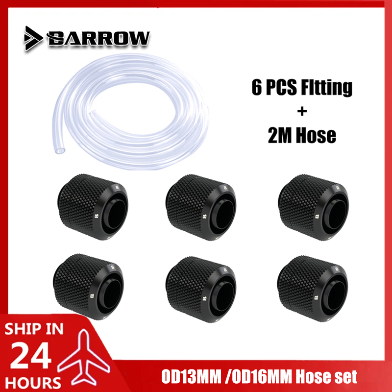 Pc Water Cooling - Barrow Kit Kombo fitting tabung lembut,